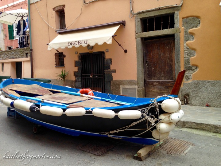Boat on the Streets of Vernazza