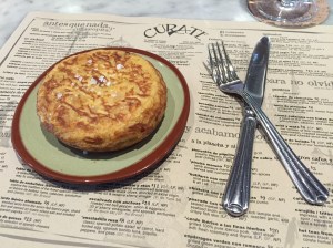 Tortilla española at Asheville's Cúrate.
